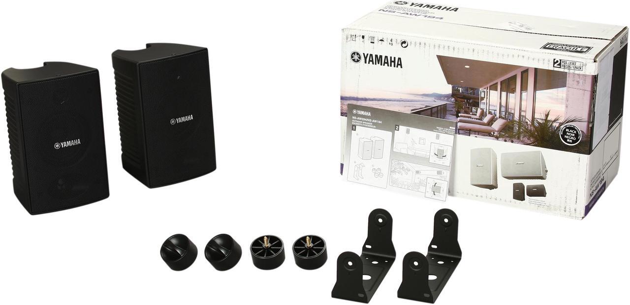 Alt view image 7 of 8 - Yamaha NS-AW194 - 2-Way High-Performance Wall-Mount Outdoor Speakers - Black