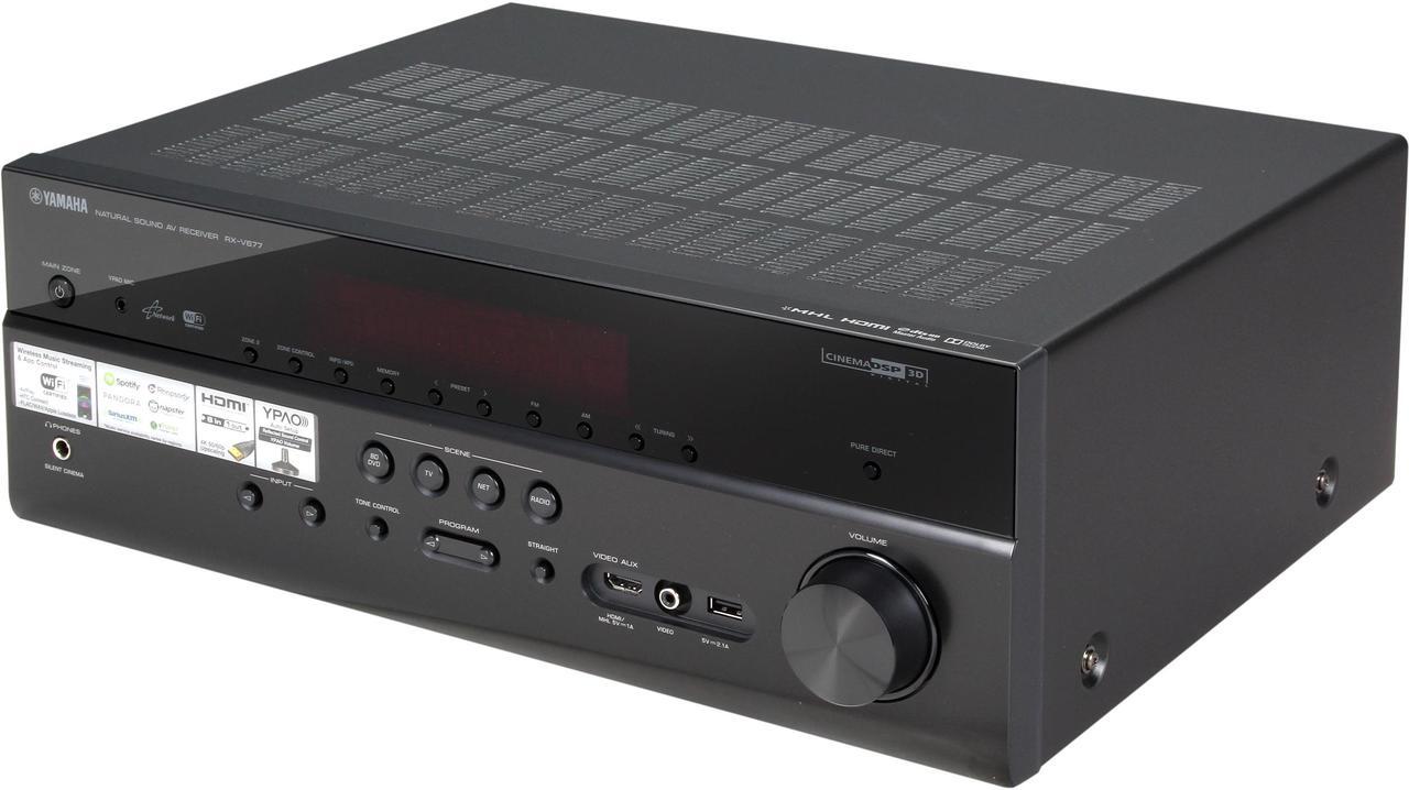 Main image of Yamaha RX-V677 7.2 Channel Wi-Fi Network AV Receiver