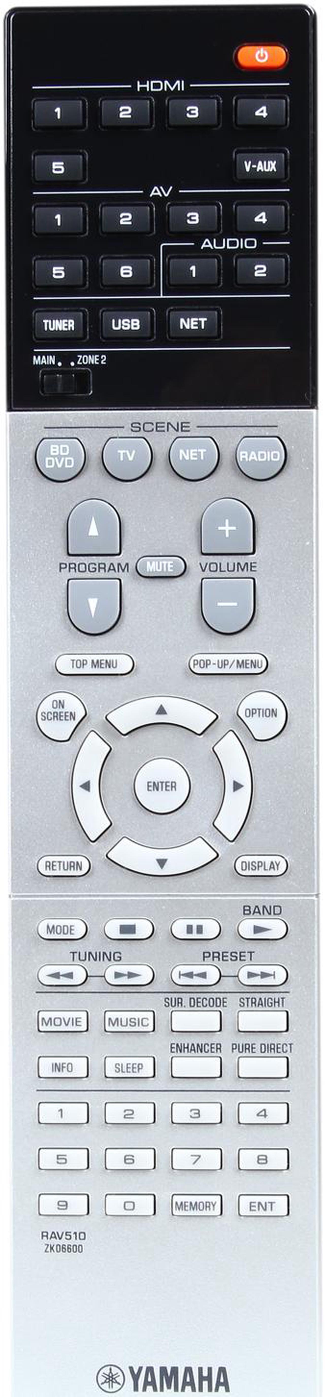 Alt view image 5 of 6 - Yamaha RX-V677 7.2 Channel Wi-Fi Network AV Receiver