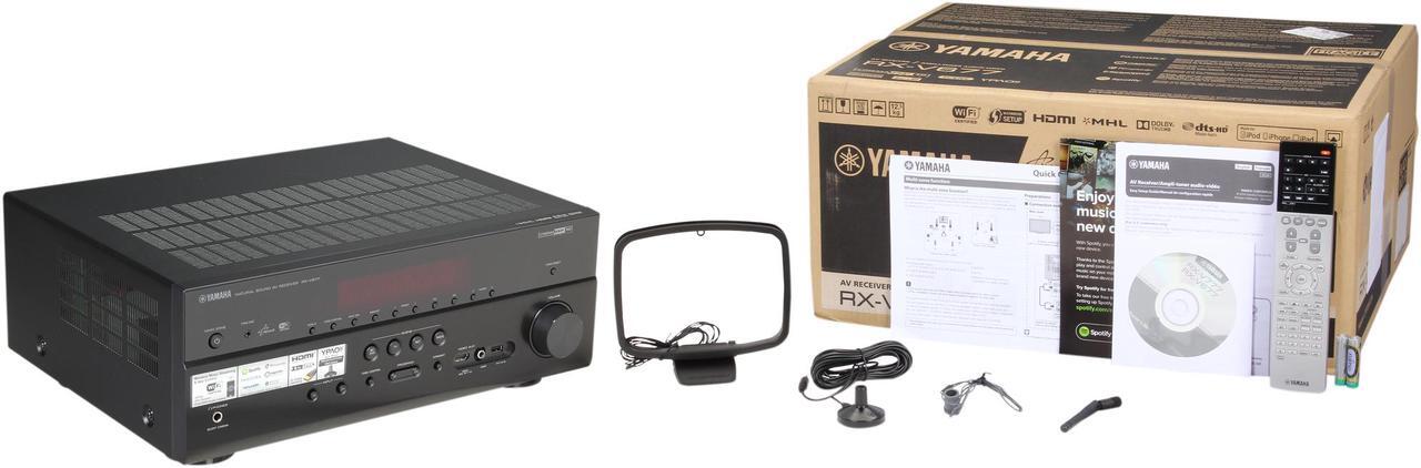 Alt view image 6 of 6 - Yamaha RX-V677 7.2 Channel Wi-Fi Network AV Receiver
