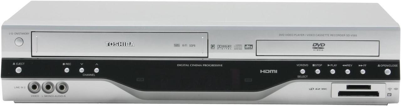 Alt view image 2 of 10 - TOSHIBA DVD Player & VCR Combo SDV593