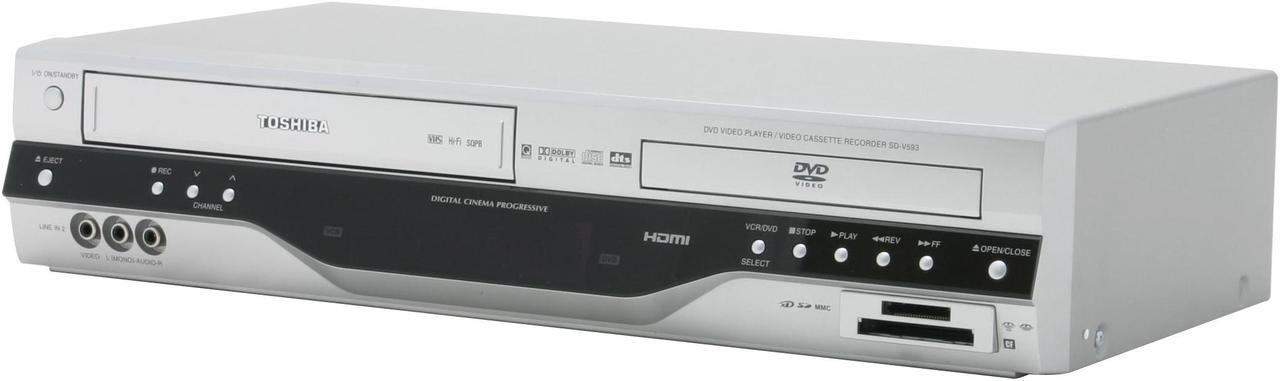 Alt view image 3 of 10 - TOSHIBA DVD Player & VCR Combo SDV593