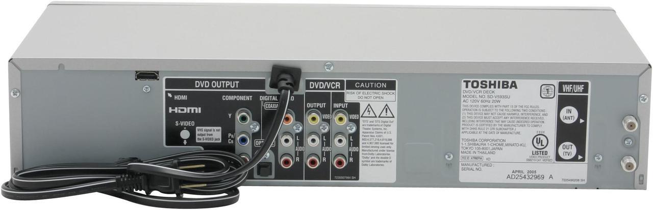 Alt view image 5 of 10 - TOSHIBA DVD Player & VCR Combo SDV593