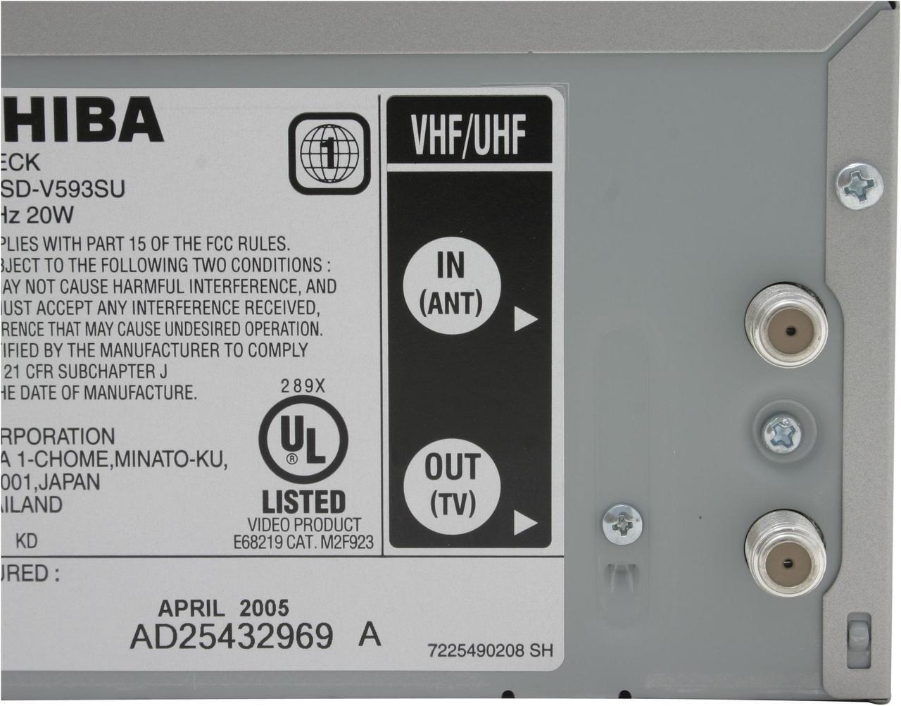 Alt view image 7 of 10 - TOSHIBA DVD Player & VCR Combo SDV593