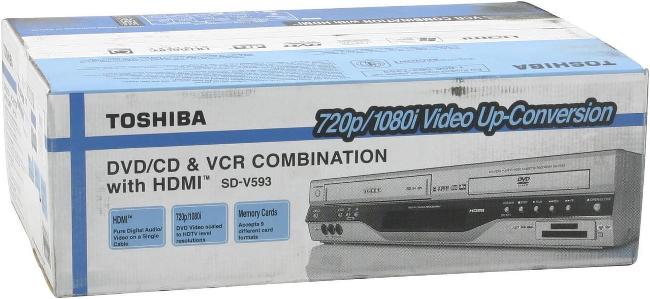Alt view image 10 of 10 - TOSHIBA DVD Player & VCR Combo SDV593