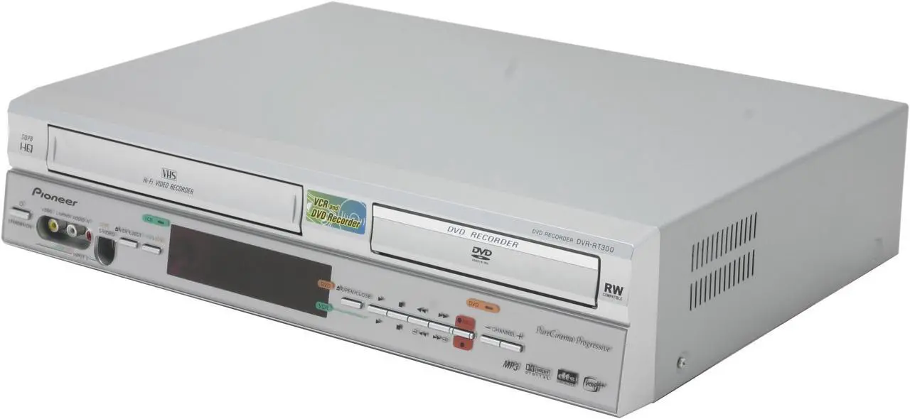 Alt view image 2 of 9 - Pioneer DVD Recorder & VCR Combo DVR-RT300-S