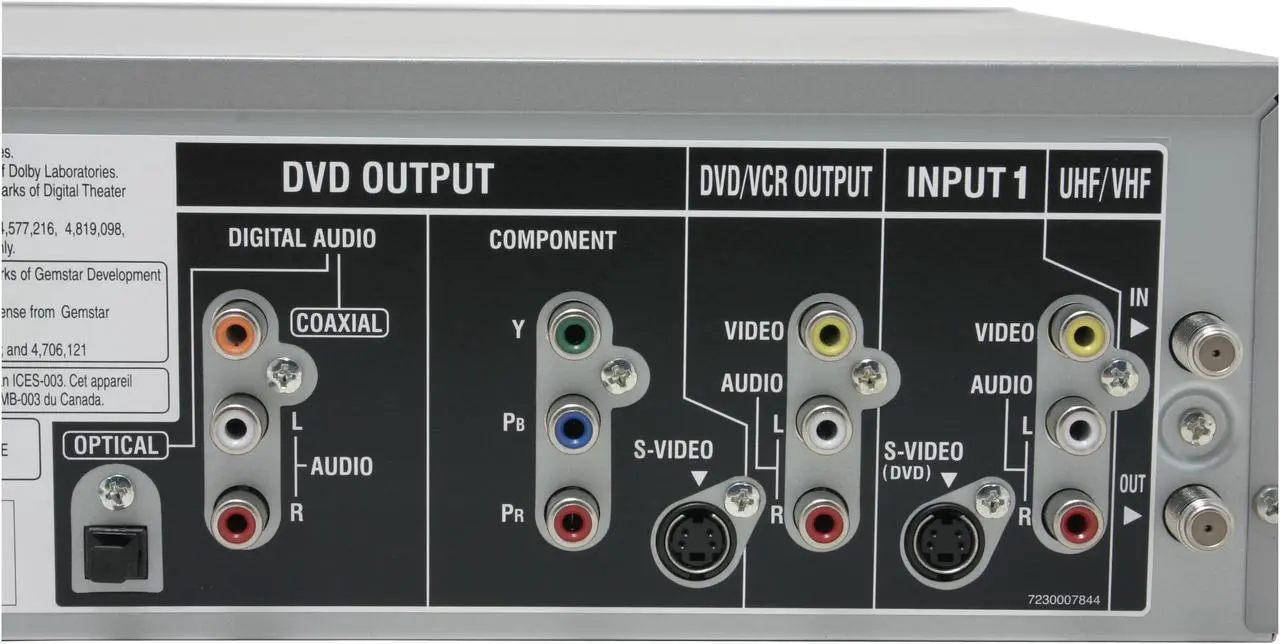 Alt view image 5 of 9 - Pioneer DVD Recorder & VCR Combo DVR-RT300-S