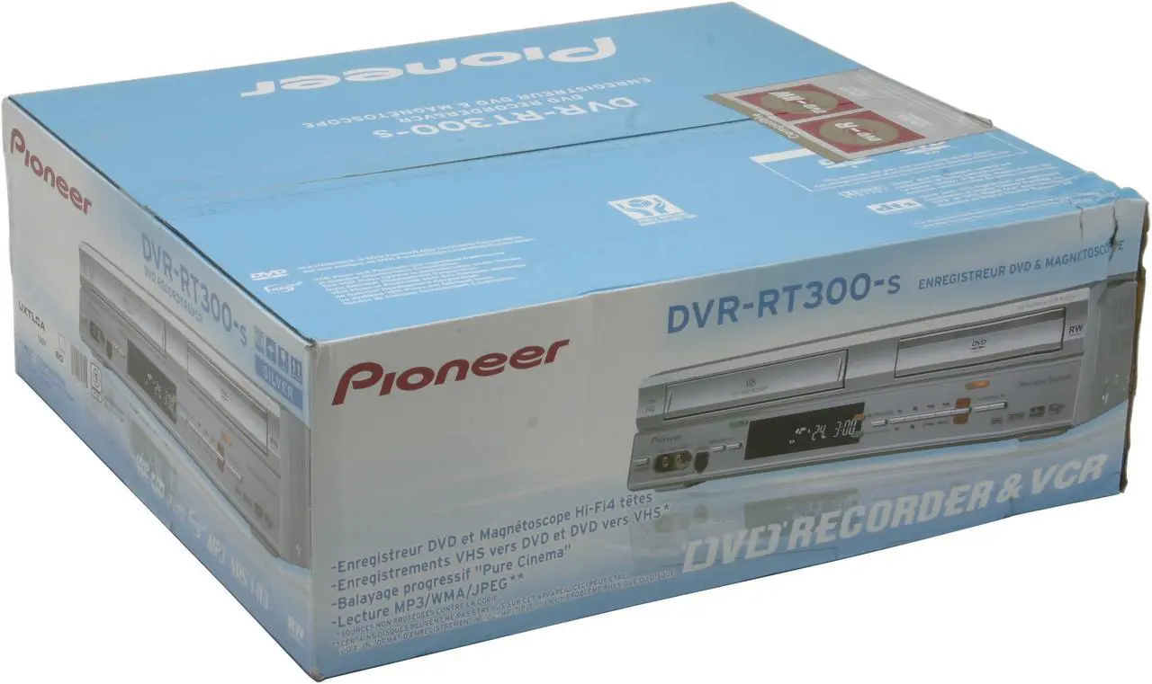 Alt view image 9 of 9 - Pioneer DVD Recorder & VCR Combo DVR-RT300-S