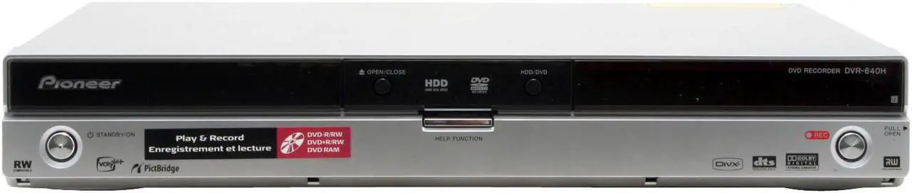 Alt view image 2 of 10 - Pioneer DVD Recorder & HDD Combo DVR-640H-S
