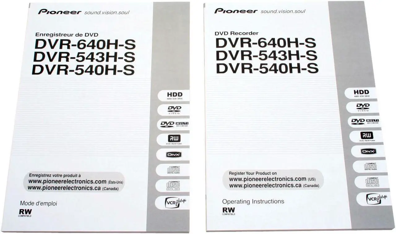 Alt view image 9 of 10 - Pioneer DVD Recorder & HDD Combo DVR-640H-S