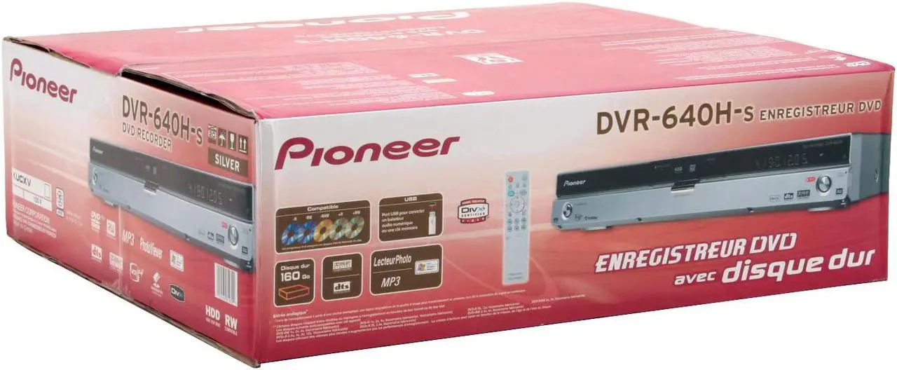 Alt view image 10 of 10 - Pioneer DVD Recorder & HDD Combo DVR-640H-S
