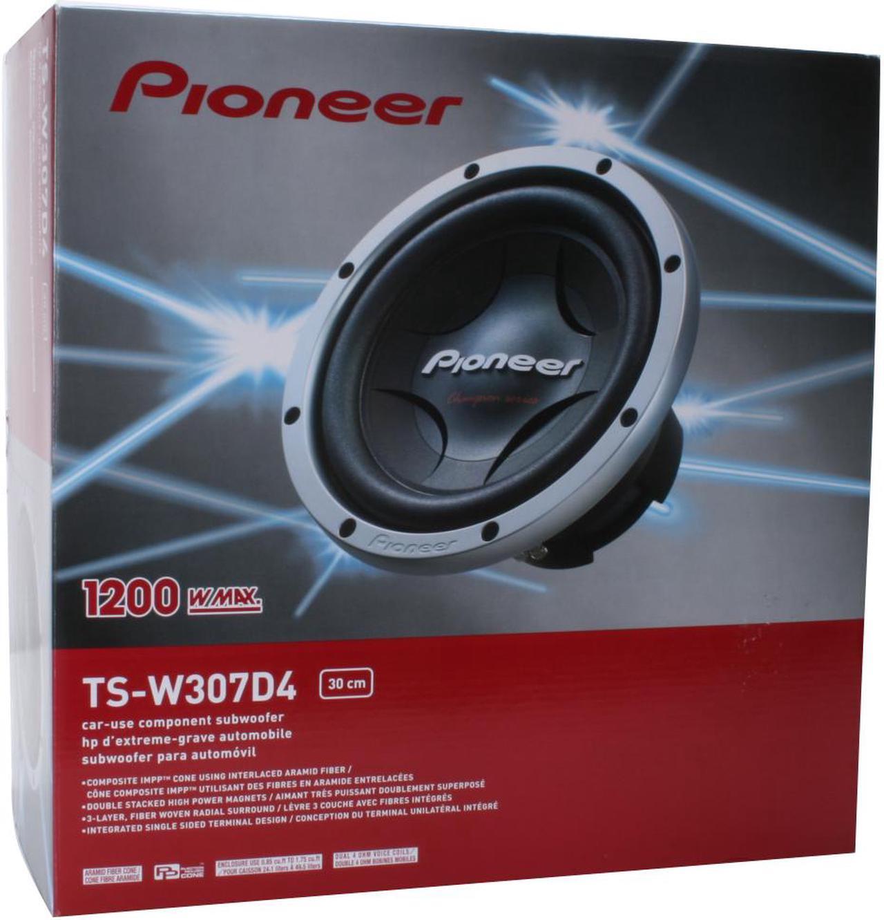 Alt view image 4 of 4 - Pioneer 12" 1200W Subwoofer