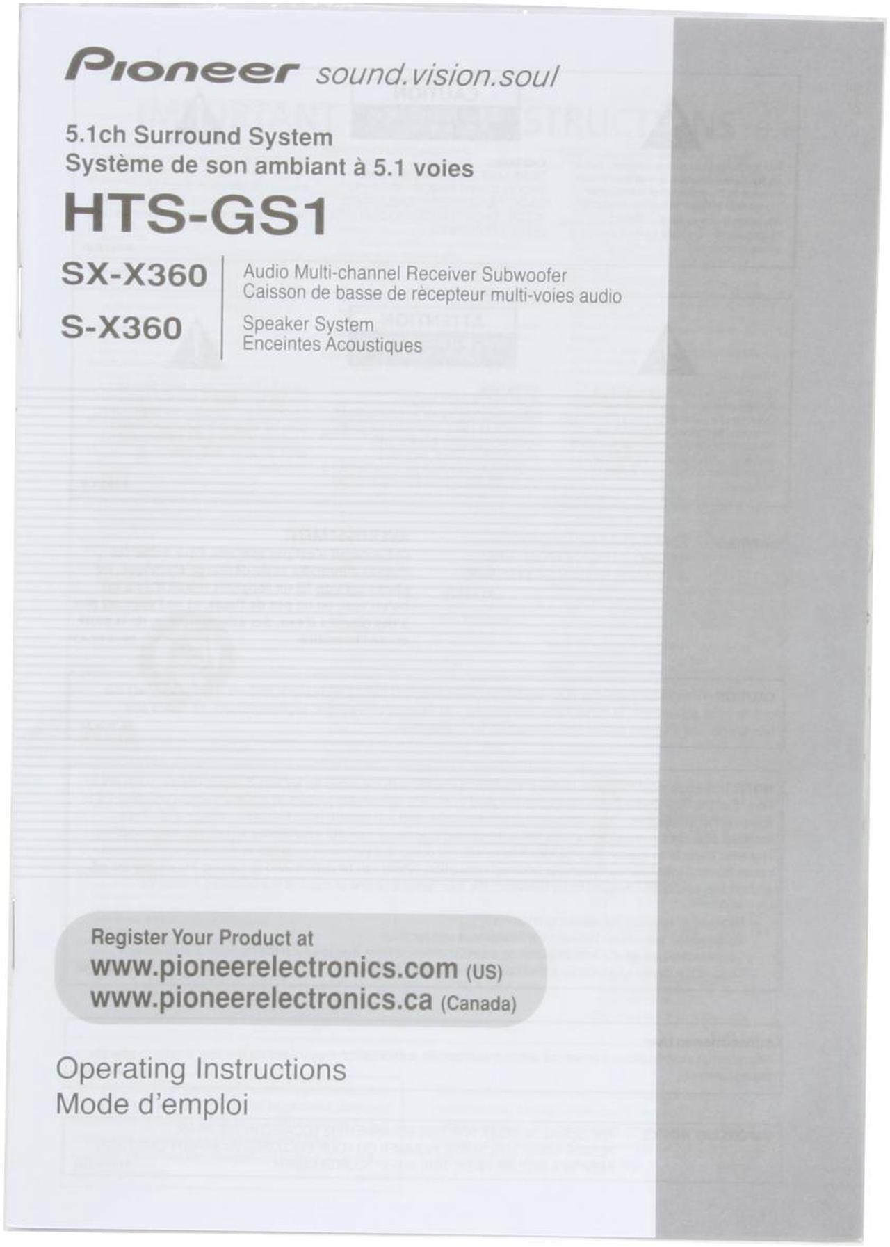Alt view image 17 of 17 - Pioneer HTS-GS1 5.1 Surround Sound System for XBox 360