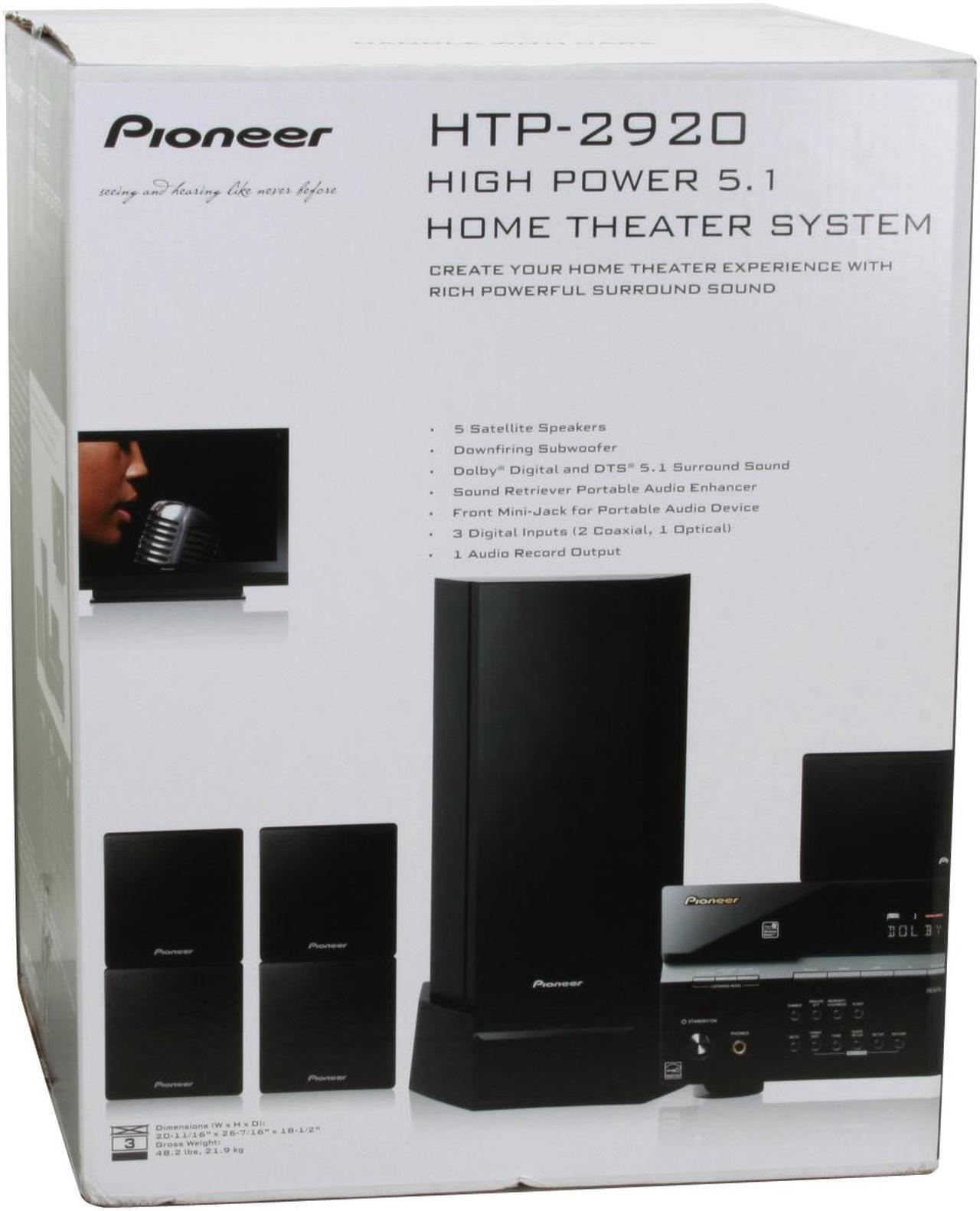 Alt view image 19 of 19 - Pioneer HTP-2920 High Power 5.1 Surround Sound System
