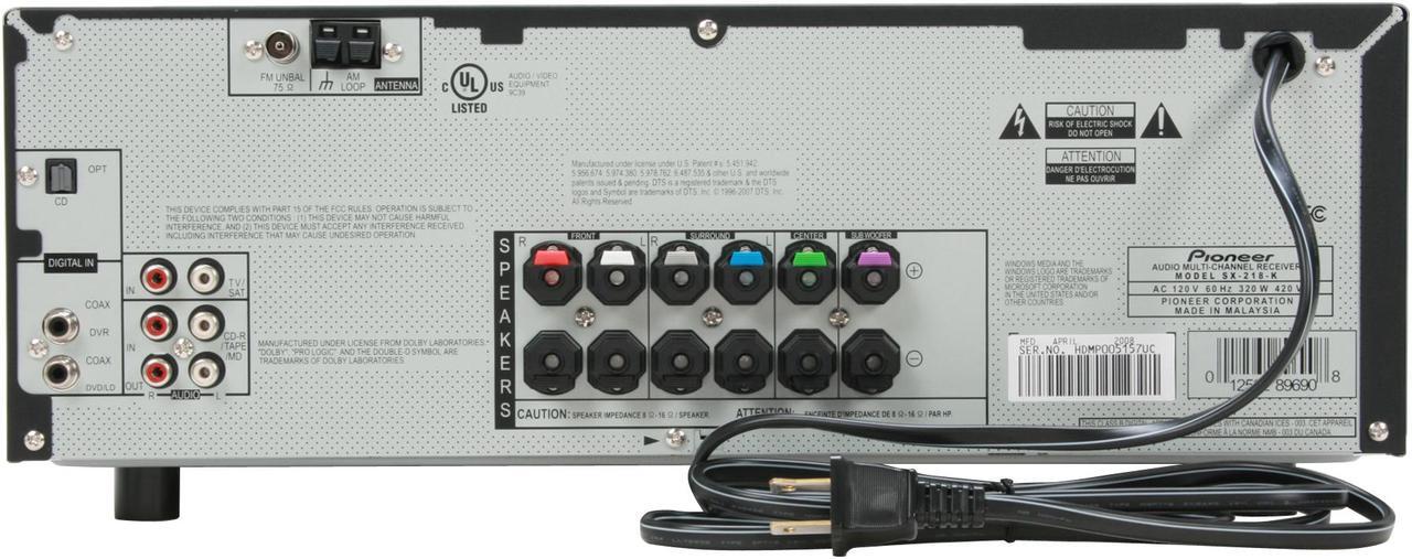 Alt view image 6 of 19 - Pioneer HTP-2920 High Power 5.1 Surround Sound System