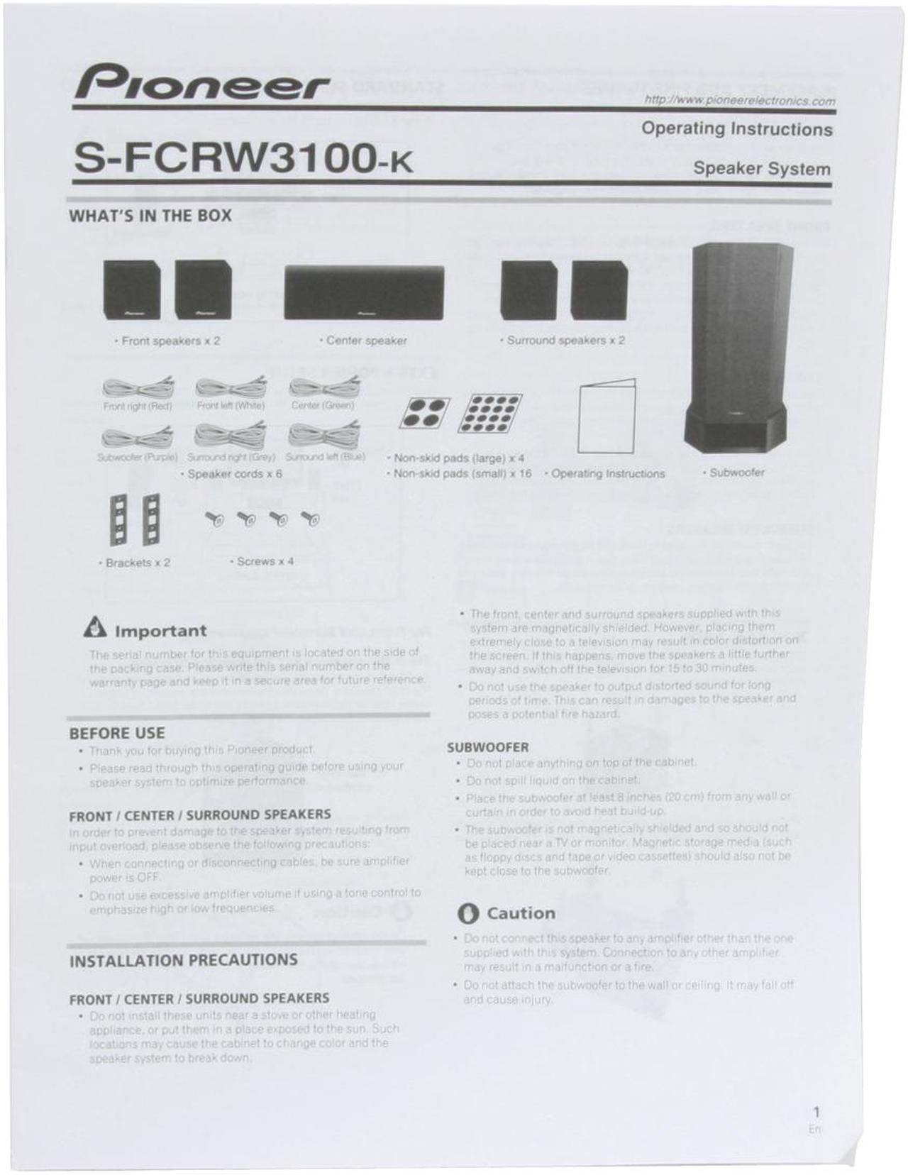 Alt view image 18 of 19 - Pioneer HTP-2920 High Power 5.1 Surround Sound System
