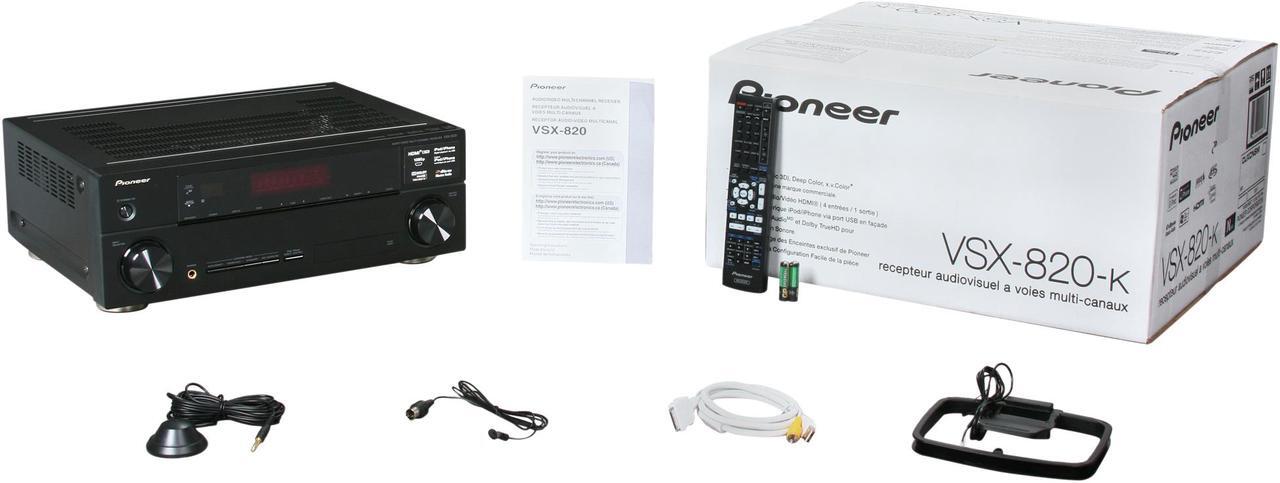 Alt view image 6 of 6 - Pioneer VSX-820-K 5.1-Channel 3-D Ready A/V Receiver