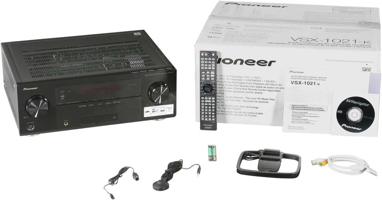 Alt view image 6 of 6 - Pioneer VSX-1021-K 7.1-Channel A/V Receiver