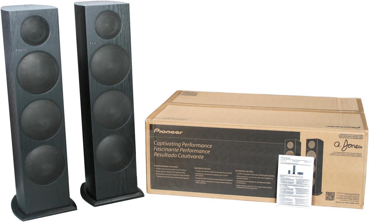 Alt view image 6 of 6 - Pioneer SP-FS51-LR Floorstanding Speakers Pair