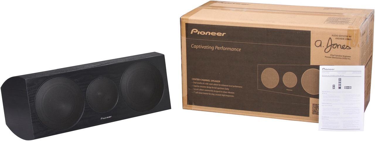 Alt view image 5 of 5 - Pioneer SP-C21 Center Channel Speaker Single