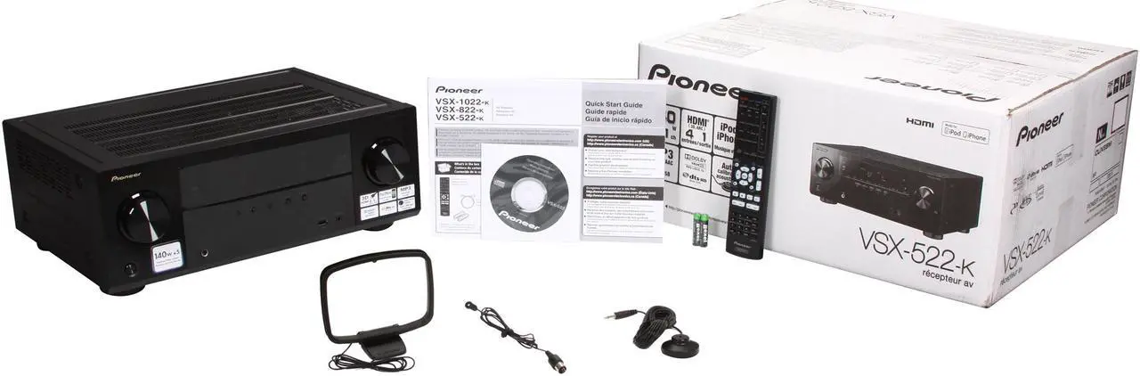 Alt view image 6 of 6 - Pioneer VSX-522-K 5.1-Channel 3D Ready A/V Receiver