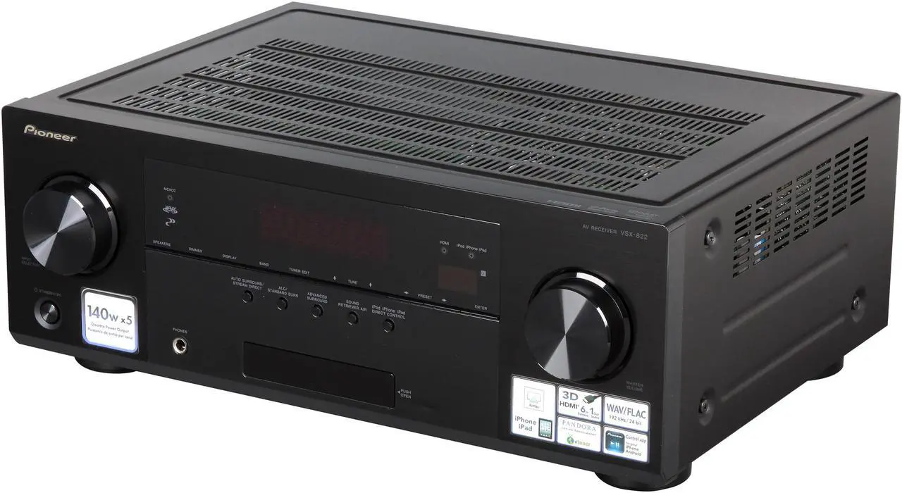 Main image of Pioneer VSX-822-K 5.1-Channel 3D Ready A/V Receiver