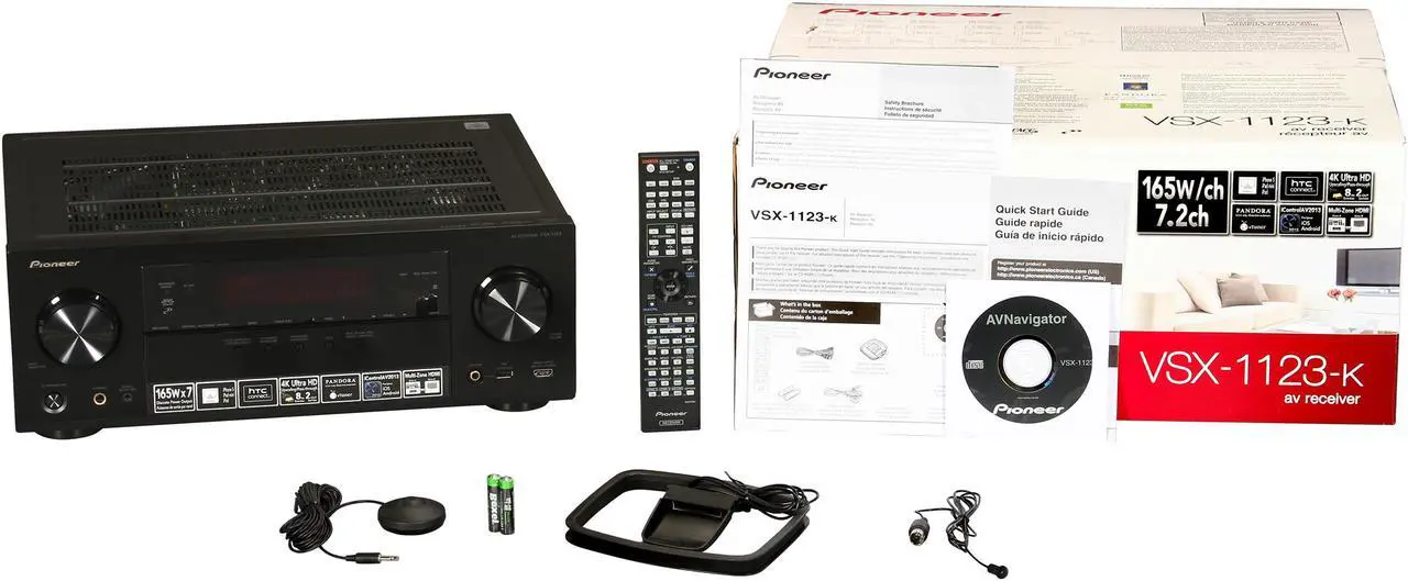 Alt view image 6 of 6 - Pioneer VSX-1123-K 7.2-Channel 4K AV Receiver