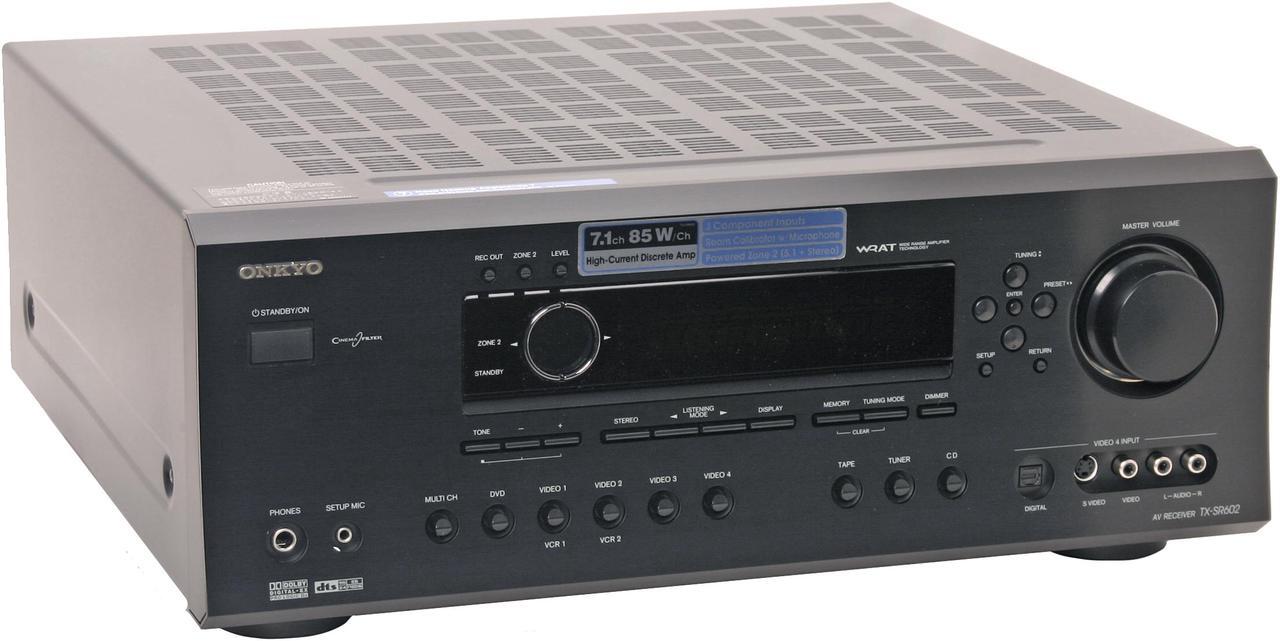 Main image of ONKYO TX-SR602 7.1-Channel Black Home Theater Receiver