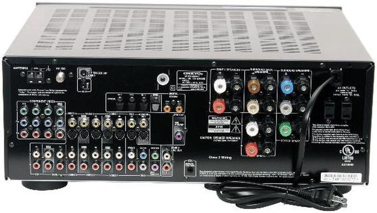 Alt view image 5 of 7 - ONKYO TX-SR602 7.1-Channel Black Home Theater Receiver