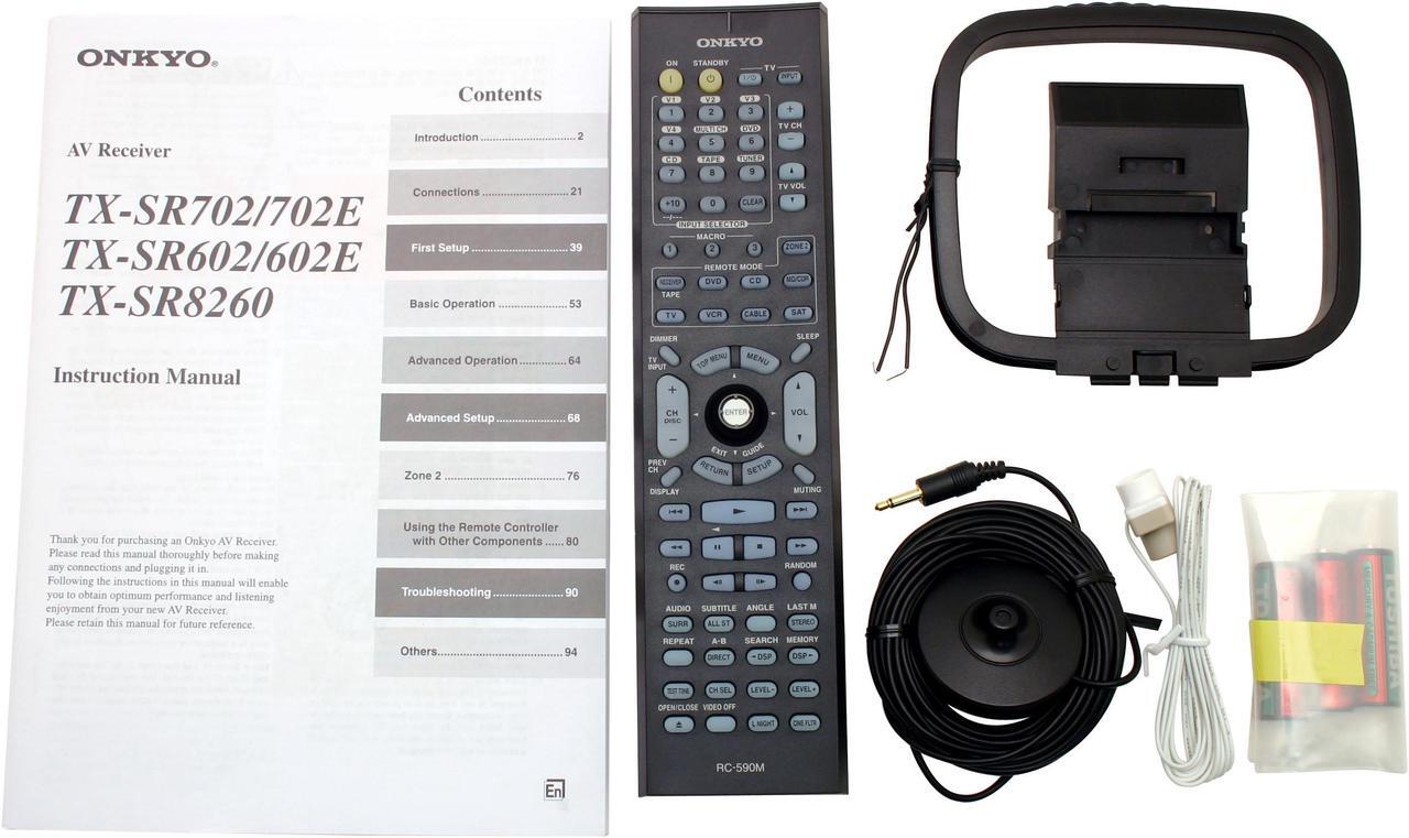 Alt view image 6 of 7 - ONKYO TX-SR602 7.1-Channel Black Home Theater Receiver