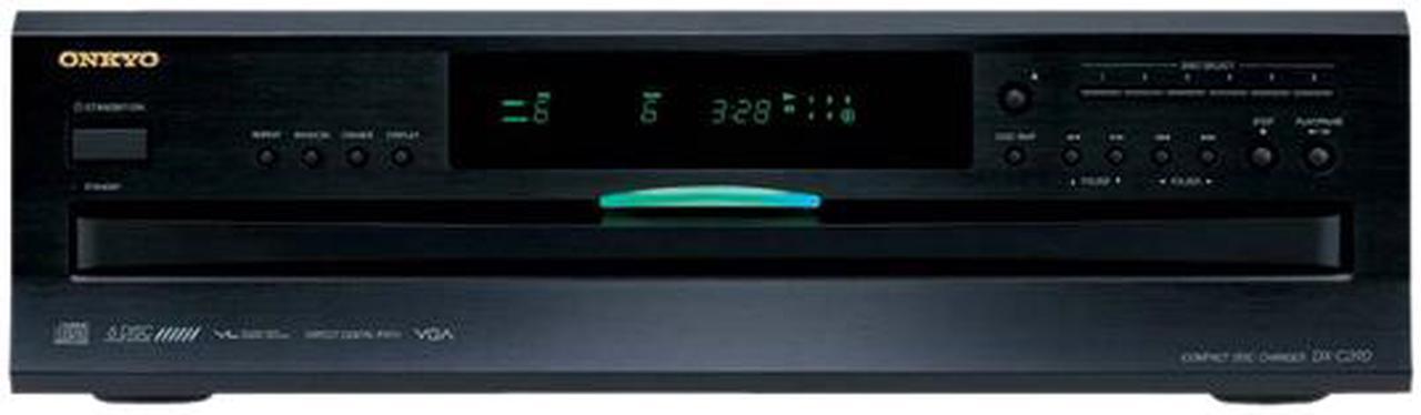 ONKYO DXC390 6-Disc Carousel Changer CD Player, Black