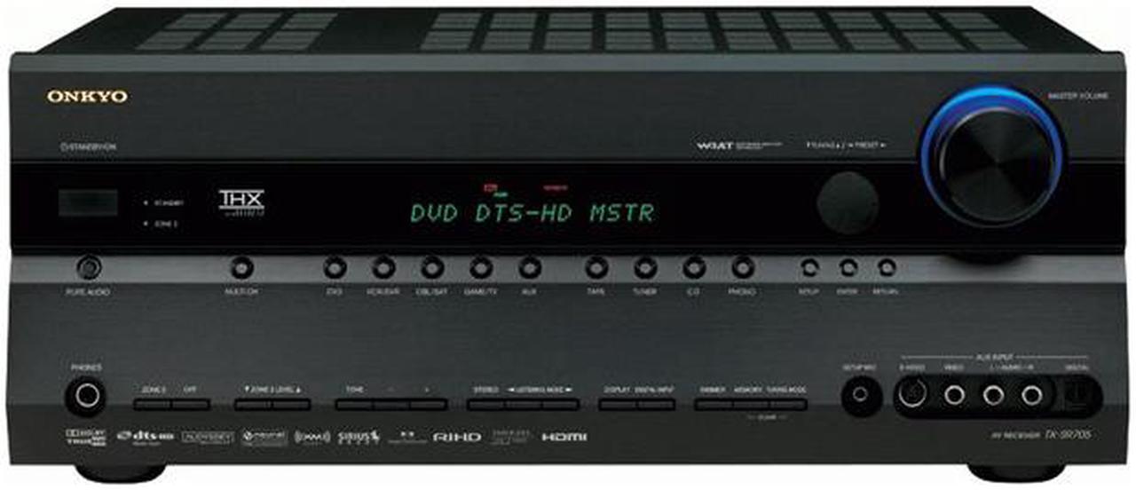 Main image of ONKYO TX-SR705 7.1-Channel Black THX Select2 Certified HDMI v1.3a A/V Receiver