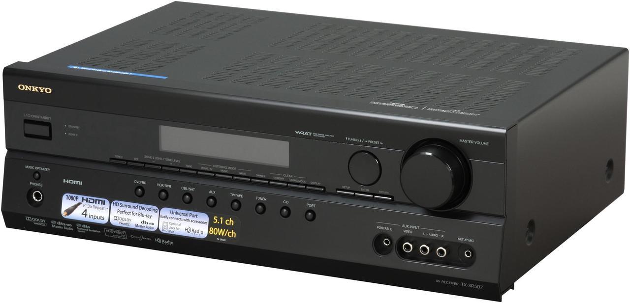 Main image of ONKYO TX-SR507 5.1-Channel Black Home Theater Receiver