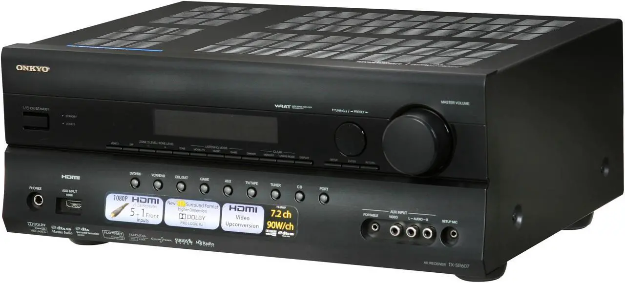 Main image of ONKYO TX-SR607 7.2-Channel Black Home Theater Receiver