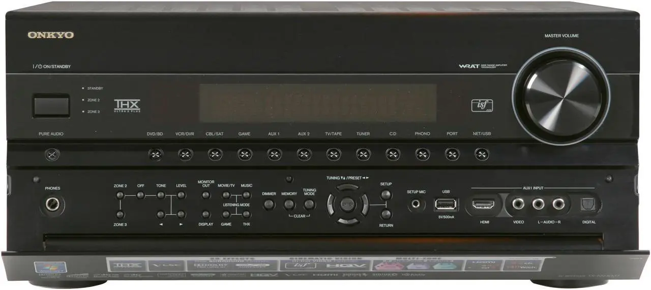 Alt view image 2 of 5 - ONKYO TX-NR3007 9.2-Channel Black A/V Surround Home Network Receiver
