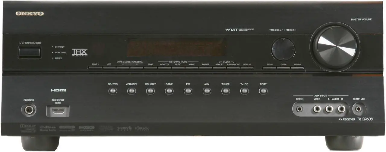 Alt view image 3 of 7 - ONKYO TX-SR608 7.2-Channel Home Theater Receiver