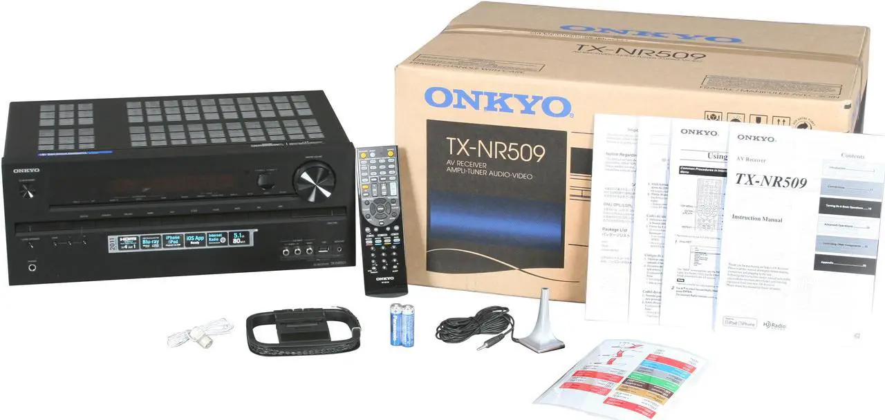 Alt view image 6 of 6 - ONKYO TX-NR509 5.1-Channel Network A/V Receiver
