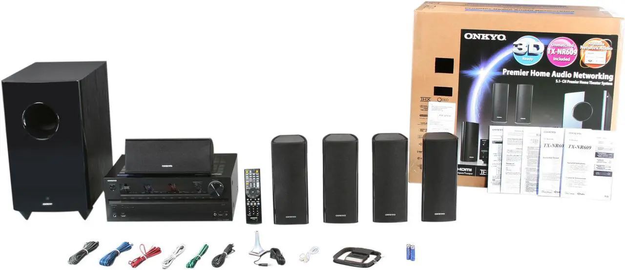 Alt view image 20 of 20 - ONKYO HT-S7409 Network A/V Receiver/Speaker Package