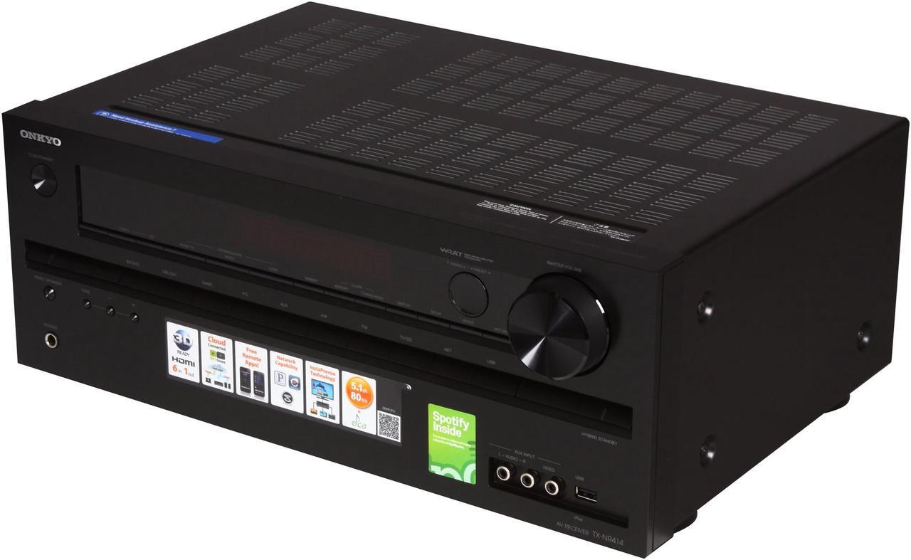 Main image of ONKYO TX-NR414 5.1-Channel 3-D Ready Network A/V Receiver