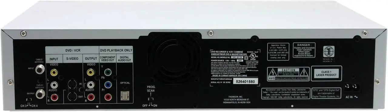 Alt view image 6 of 10 - RCA DVD Recorder & VCR Combo DRC8312N