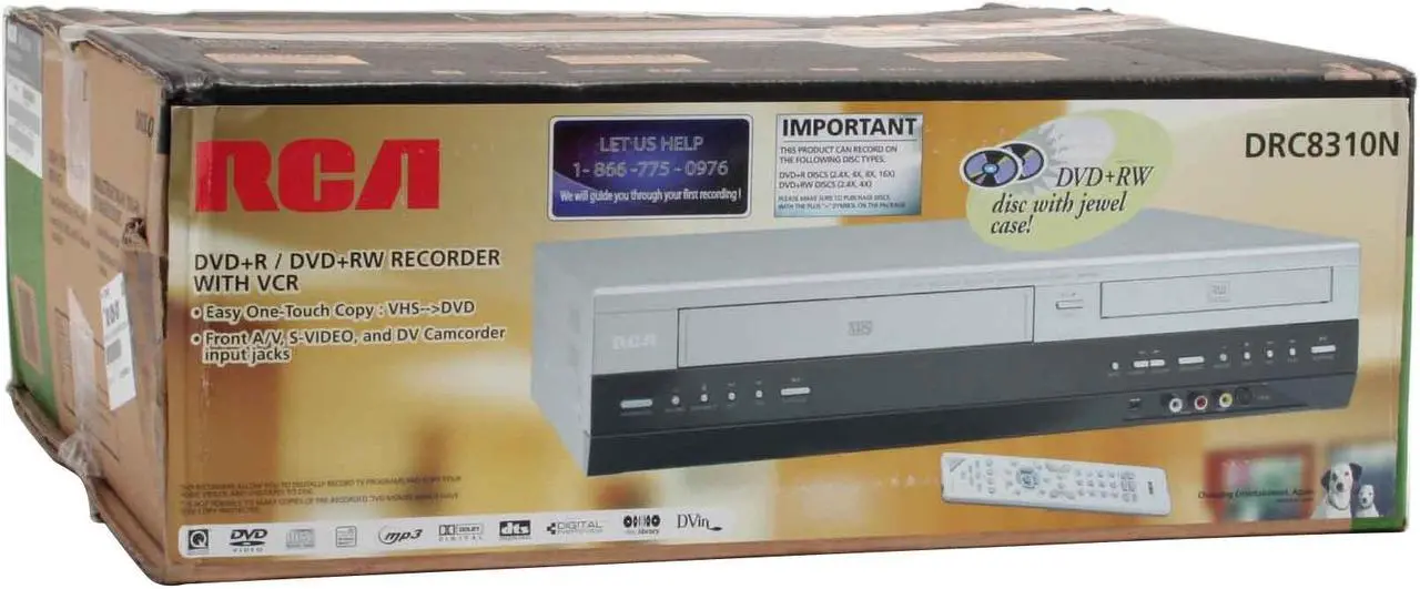 Alt view image 10 of 10 - RCA DVD Recorder & VCR Combo DRC8310N