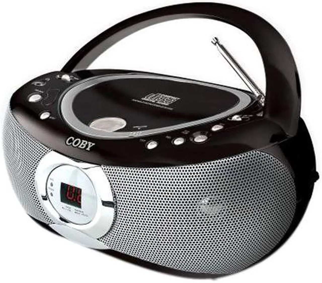 COBY Portable CD Player with AM/FM Stereo and AUX-In Jack (Black ...