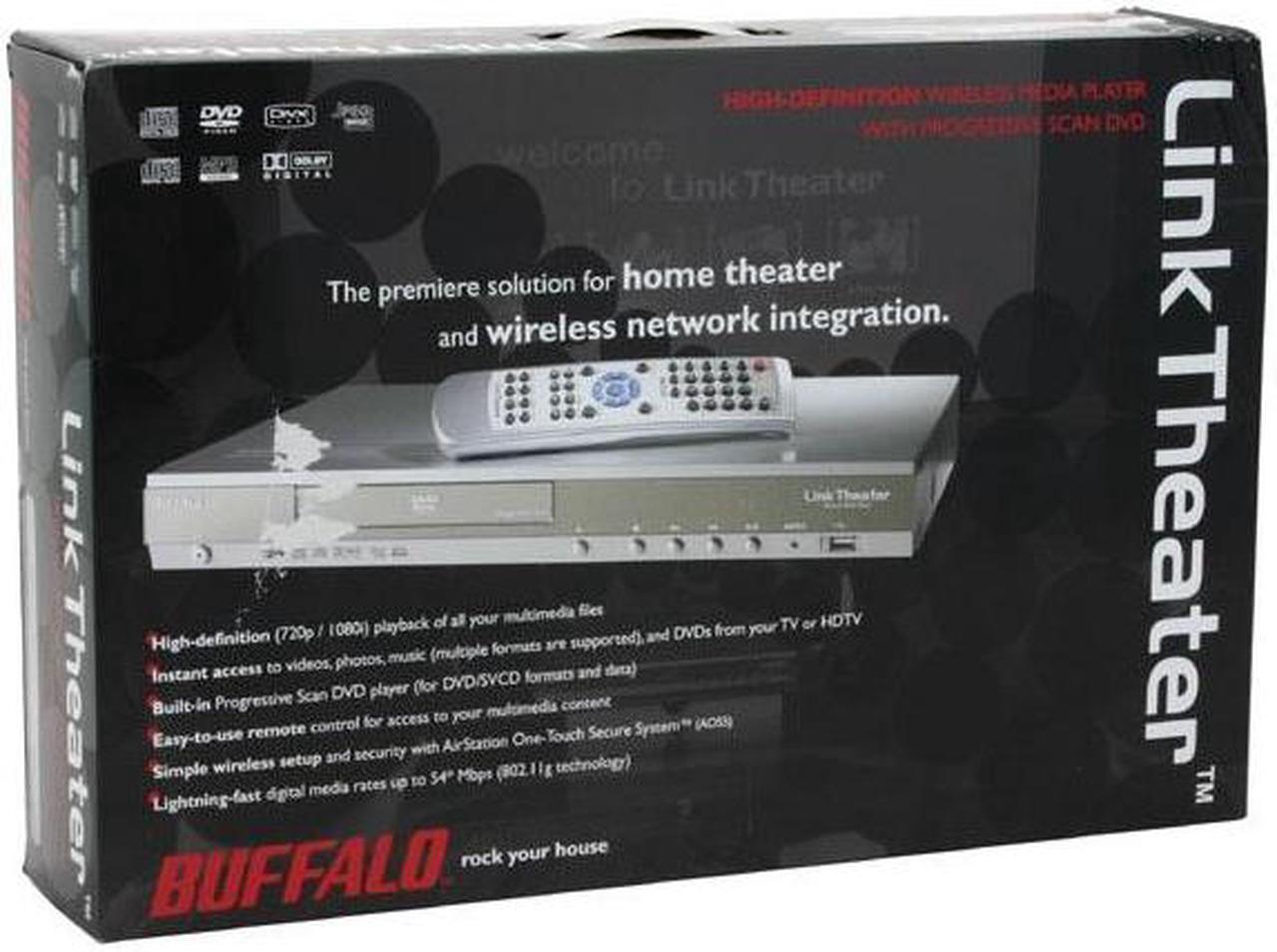 Alt view image 6 of 6 - BUFFALO PC-P3LWG/DVD LinkTheater High-Definition Wireless Media Player