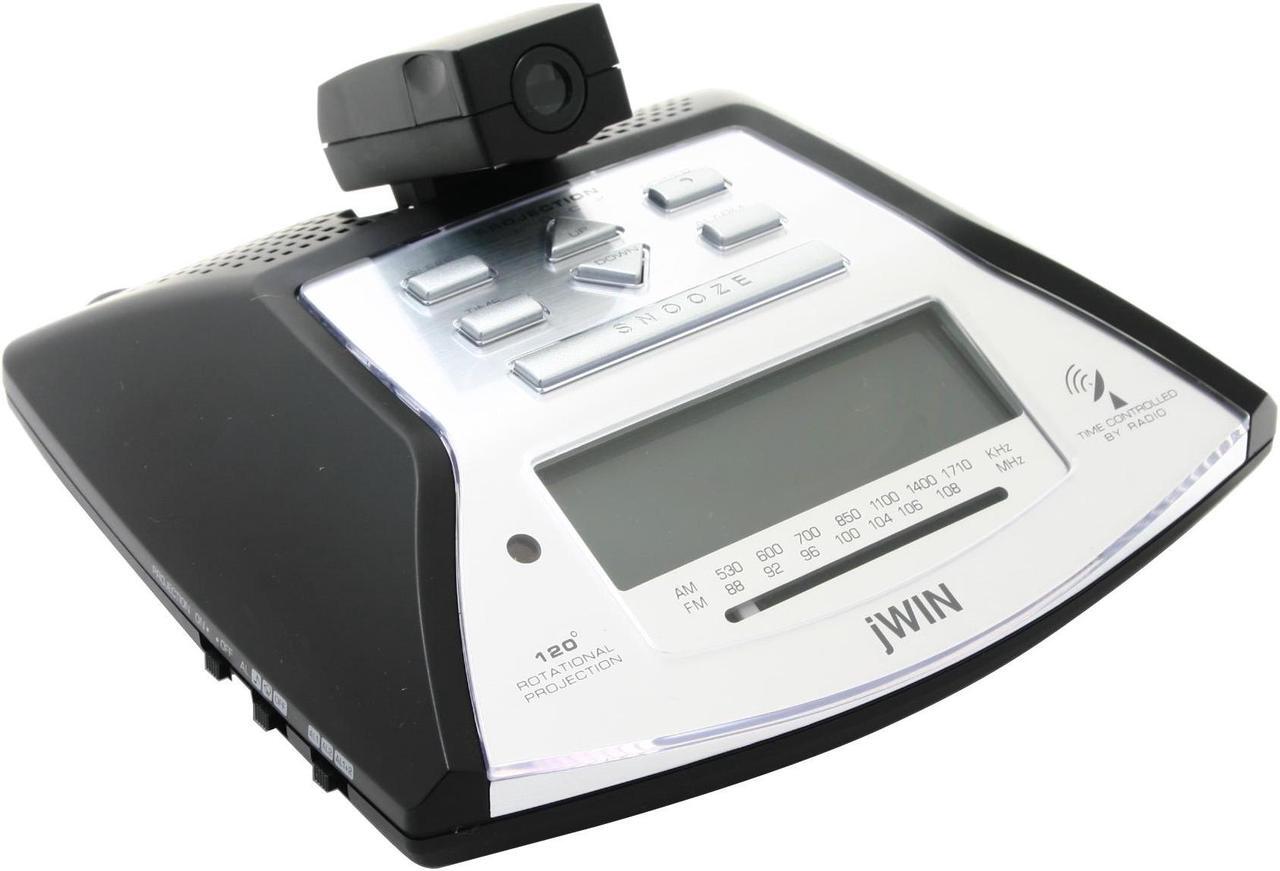 Alt view image 2 of 12 - jWIN JL-708 Self Setting Atomic Alarm Projection Clock w/ Blue Backlight LCD
