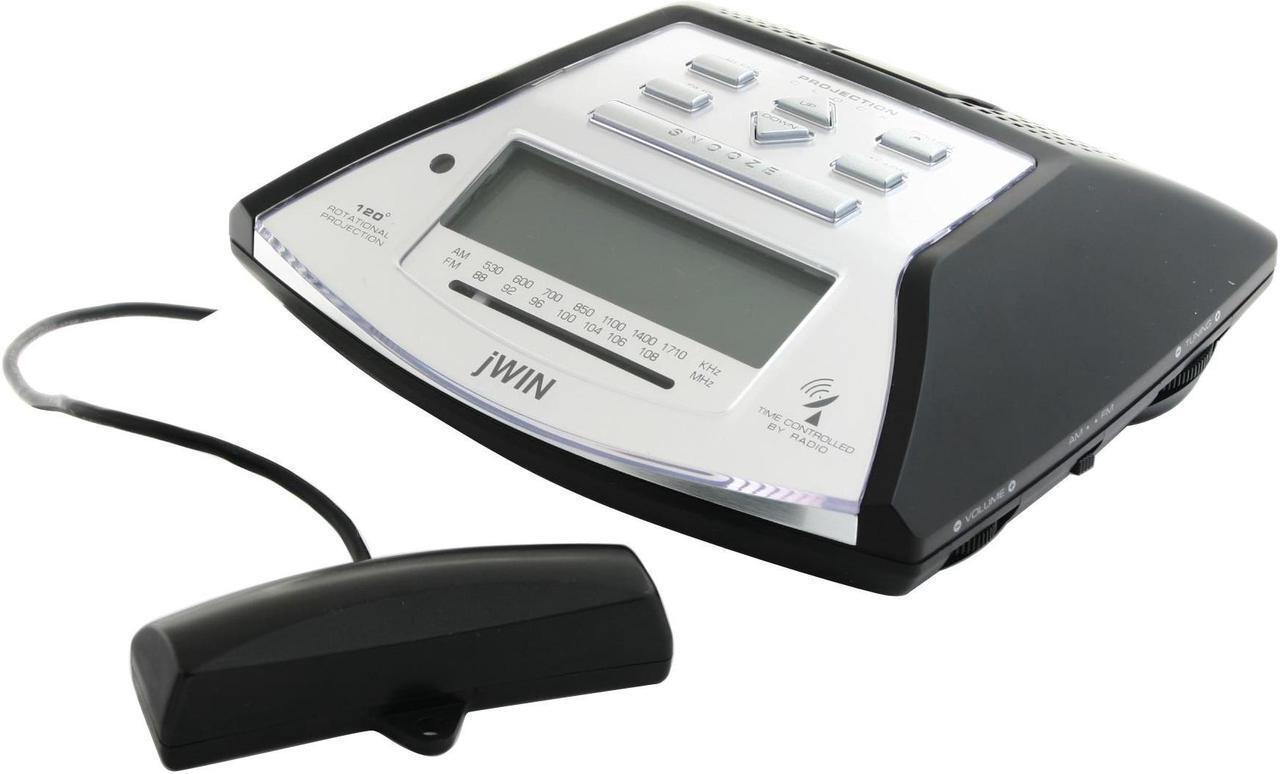 Alt view image 3 of 12 - jWIN JL-708 Self Setting Atomic Alarm Projection Clock w/ Blue Backlight LCD