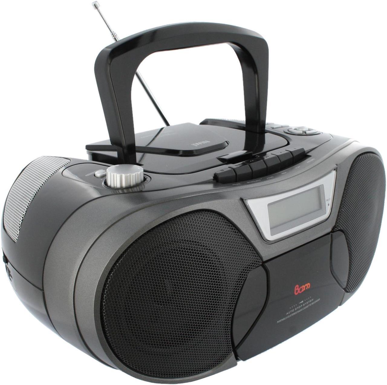 Alt view image 7 of 10 - jWIN Portable MP3 CD/CD w/Cassette & Radio JX-CD483