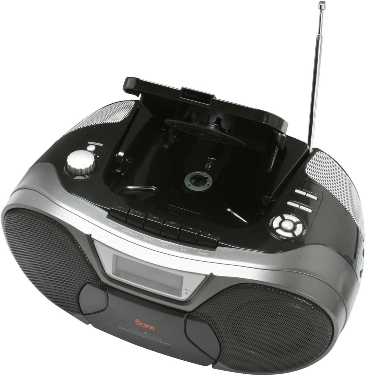 Alt view image 9 of 10 - jWIN Portable MP3 CD/CD w/Cassette & Radio JX-CD483