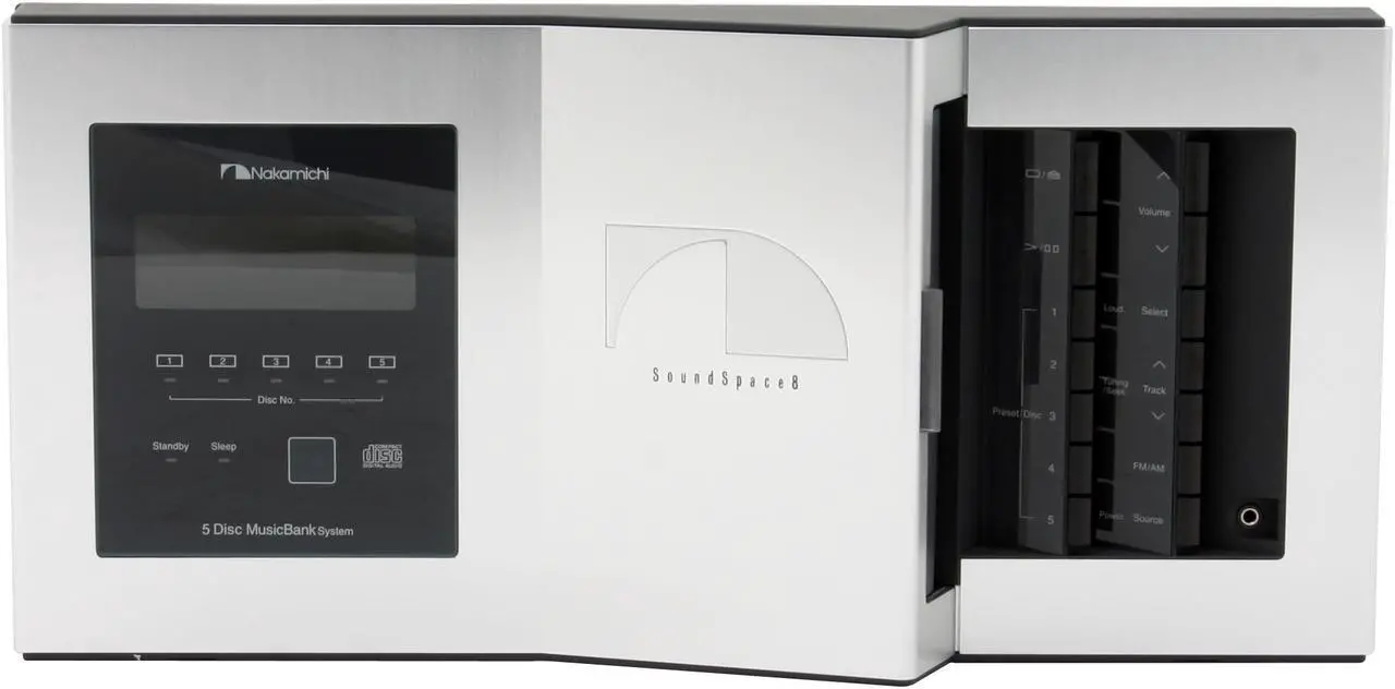 Alt view image 2 of 16 - NAKAMICHI DVD/CD/MP3 5-Disc Changer Shelf System SoundSpace 8