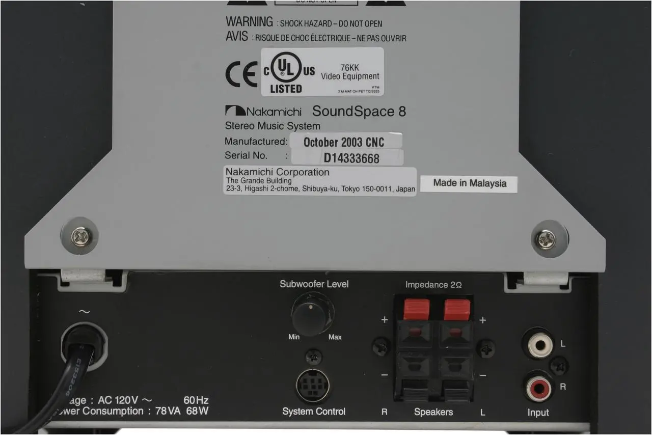 Alt view image 13 of 16 - NAKAMICHI DVD/CD/MP3 5-Disc Changer Shelf System SoundSpace 8