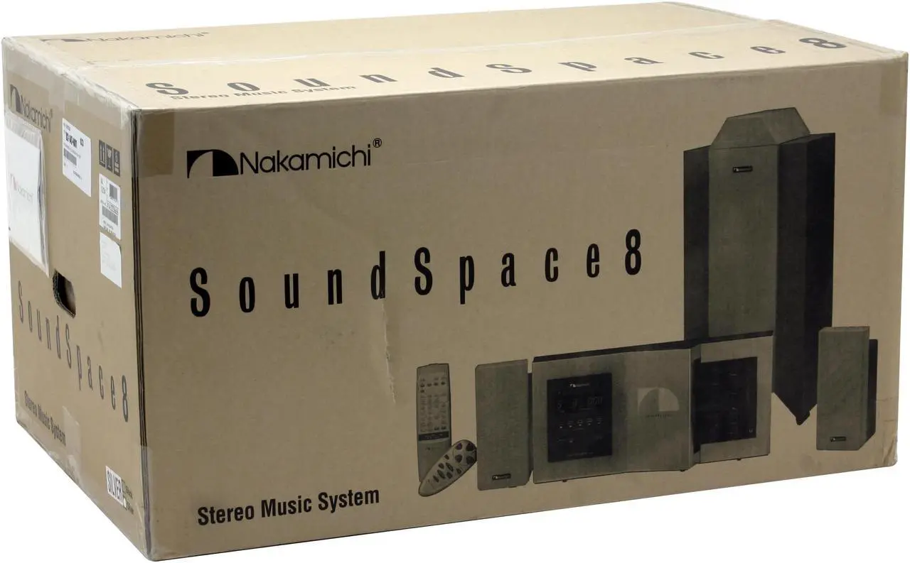 Alt view image 16 of 16 - NAKAMICHI DVD/CD/MP3 5-Disc Changer Shelf System SoundSpace 8